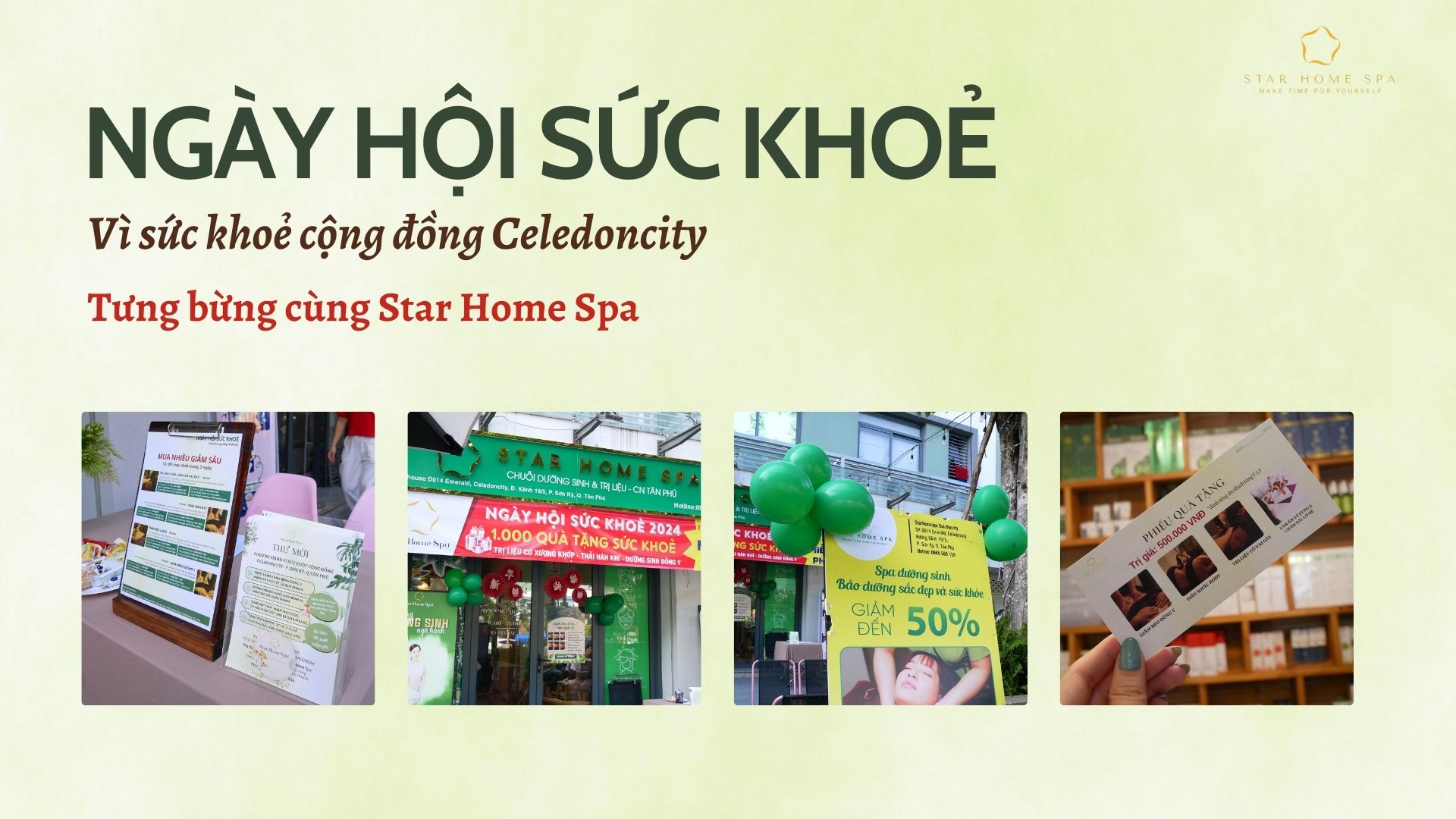 Tưng Bừng Ngày Hội Sức Khỏe Celedoncity cùng Star Home Spa